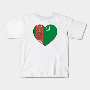 Heart - Turkmenistan Kids T-Shirt